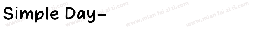 Simple Day字体转换